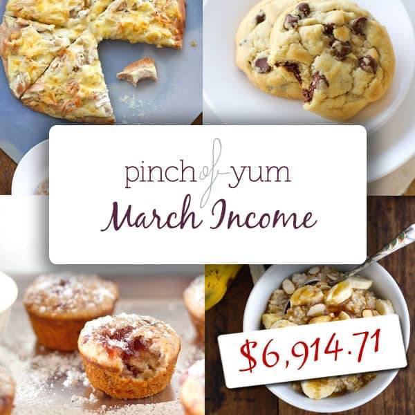 Making Money from a Food Blog - March