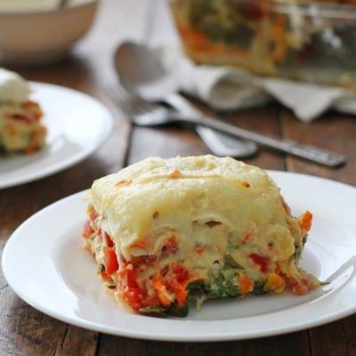 Veggie Alfredo Lasagna