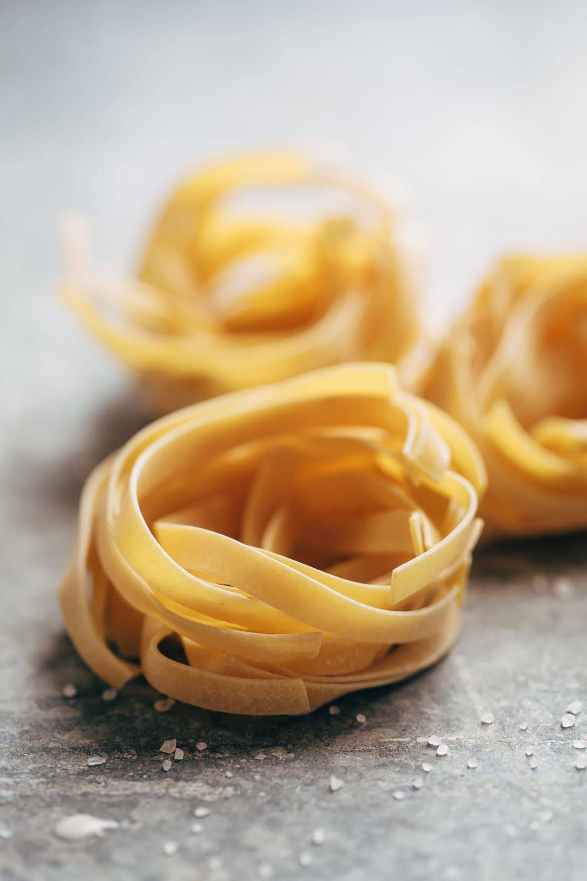 Dry pasta.